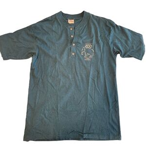 Vtg 90s Single Stitch Burnet Park Zoo Tenth Anniversary Shirt Mens Size Lg Rare